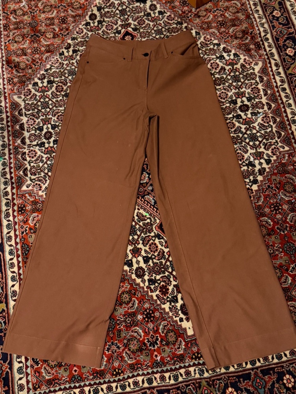 Lululemon Citysleek wide leg brown trousers- Size 27